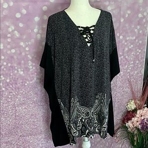 Michael Kors tunic, laces, flattering shape, comfy